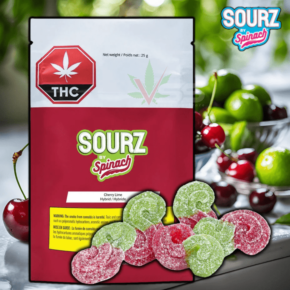 Spinach Sourz Fully Blasted Cherry Lime 5x2mg 5x2.5mg Brandon Vape SuperStore and Cannabis Manitoba Canada