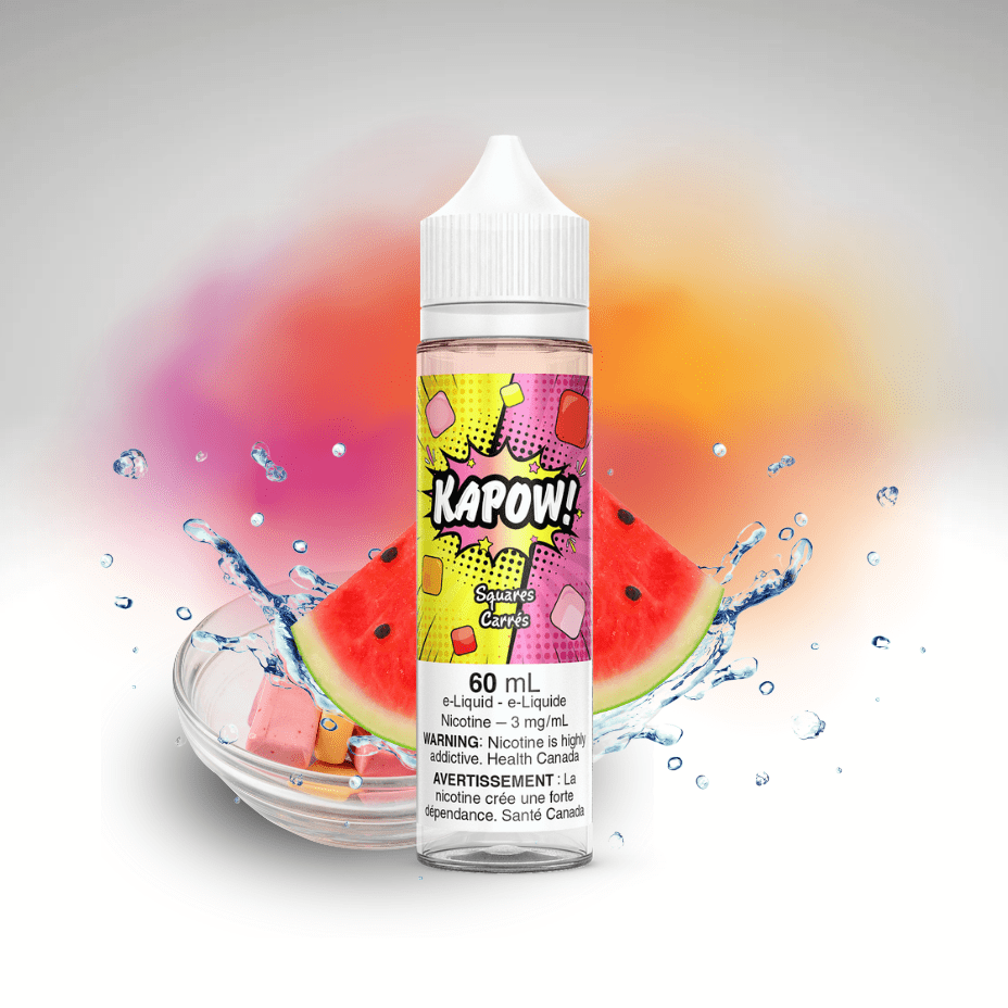 Squares by Kapow E-Liquid 60ml / 3mg Brandon Vape SuperStore and Cannabis Manitoba Canada