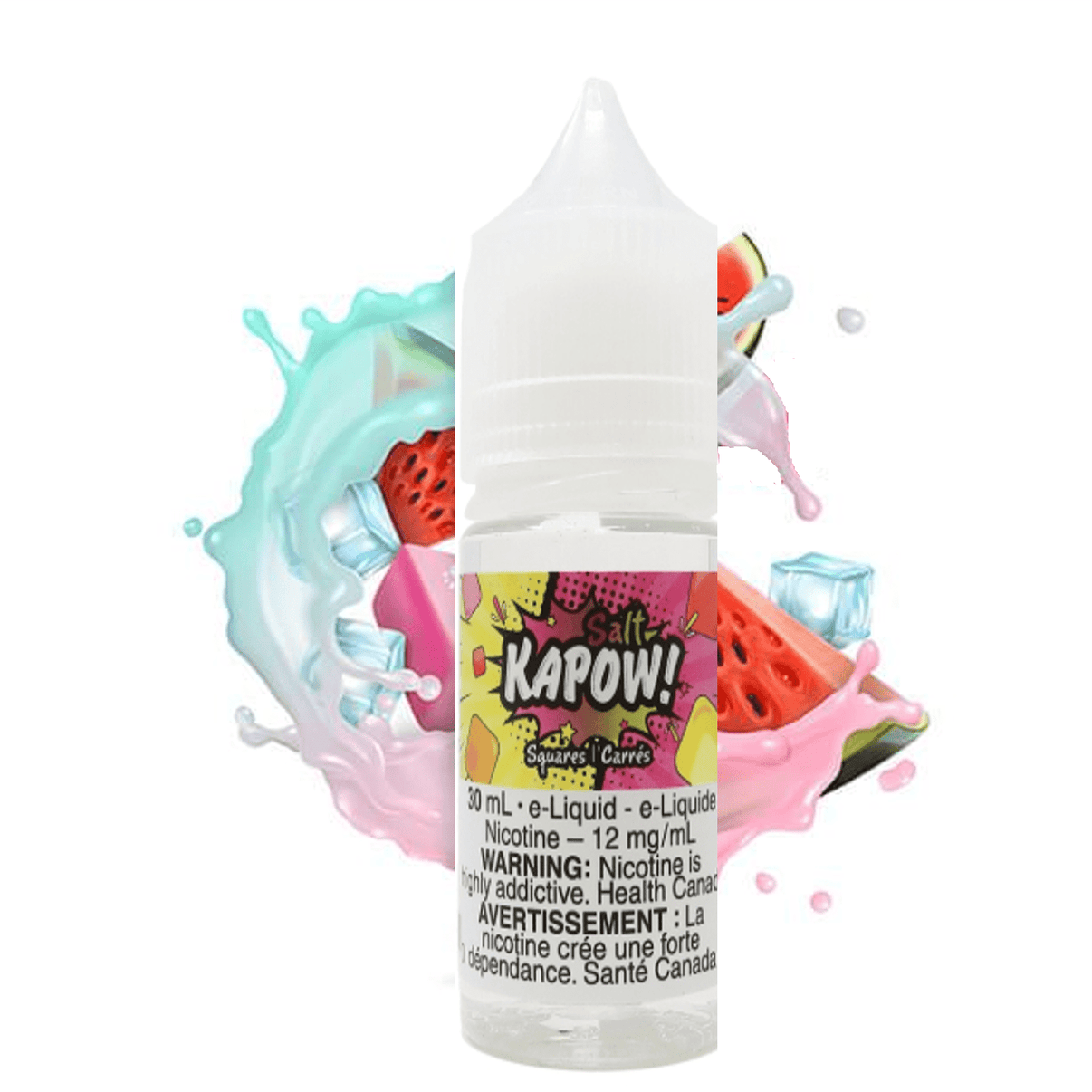 Squares Salt by Kapow E-Liquid 30ml / 12mg Brandon Vape SuperStore and Cannabis Manitoba Canada
