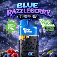 Sticky Greens Blue Razzleberry Dripbar Indica Disposable-0.95g Brandon Vape SuperStore and Cannabis Manitoba Canada