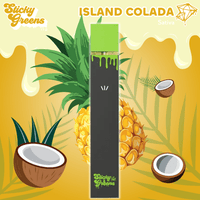 Sticky Greens Puffs+ Island Colada Disposable - 1g 1g Brandon Vape SuperStore and Cannabis Manitoba Canada