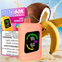 STLTH 60K Disposable Vape-Coco Banana Ice 20mg / 60000 Puffs Brandon Vape SuperStore and Cannabis Manitoba Canada