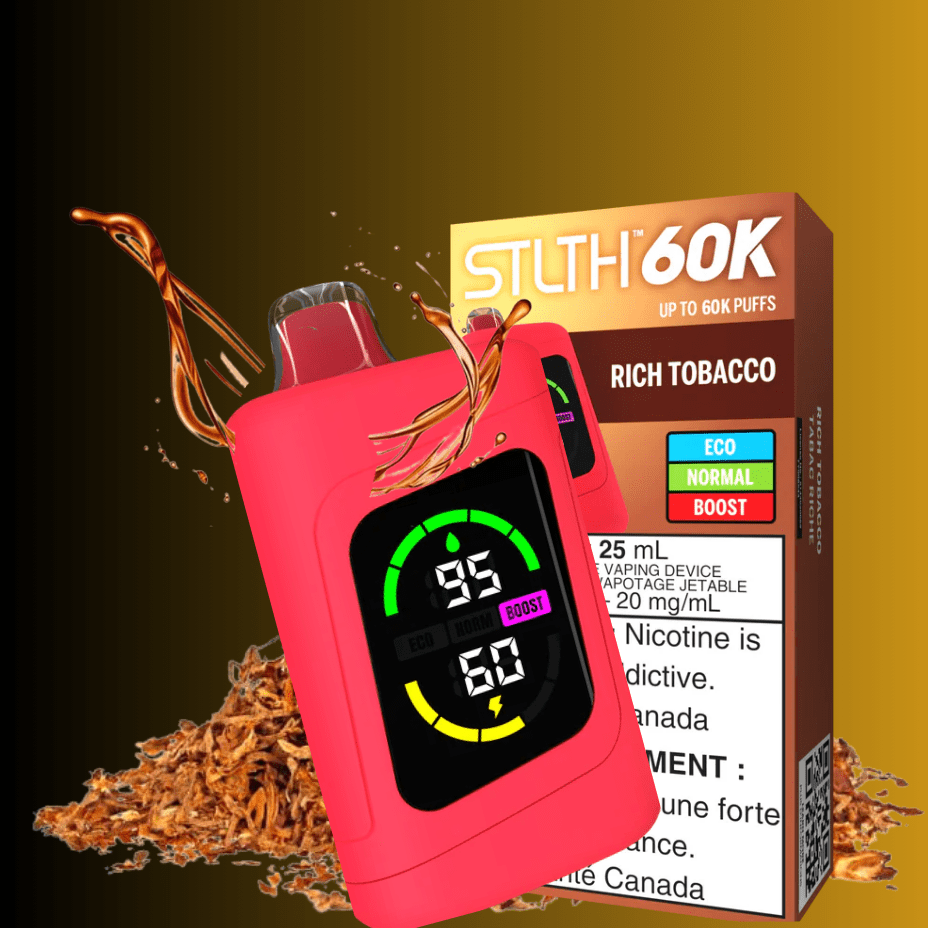 STLTH 60k Disposable Vape-Rich Tobacco Brandon Vape SuperStore and Cannabis Manitoba Canada