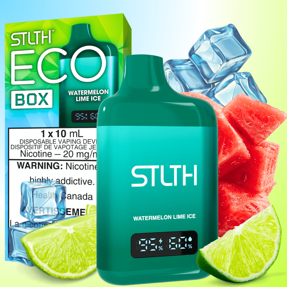 STLTH Eco Box Disposable Vape - Watermelon Lime Ice 10ml / 20mg Brandon Vape SuperStore and Cannabis Manitoba Canada