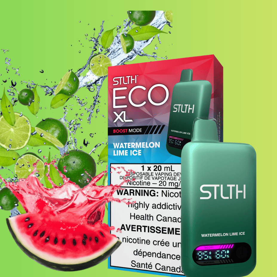 STLTH Eco XL Disposable Vape - Watermelon Lime Ice Brandon Vape SuperStore and Cannabis Manitoba Canada