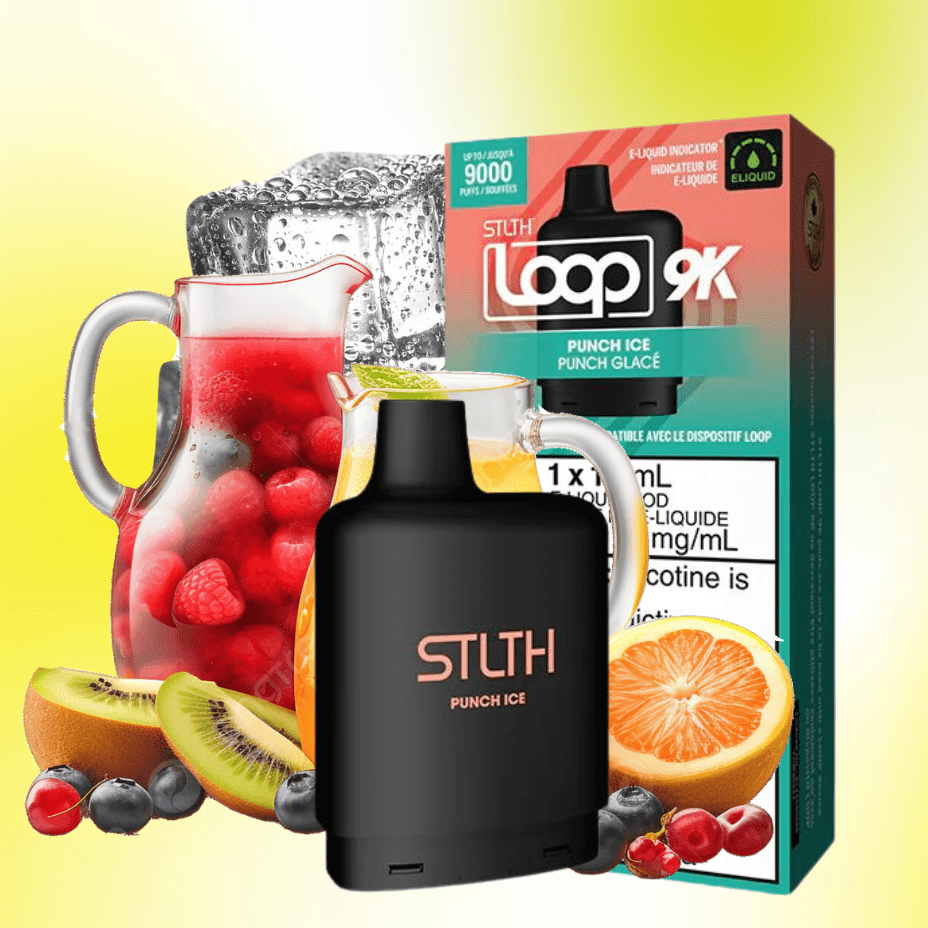 STLTH Loop 9k Pod-Punch Ice 17ml / 9000 Puffs Brandon Vape SuperStore and Cannabis Manitoba Canada