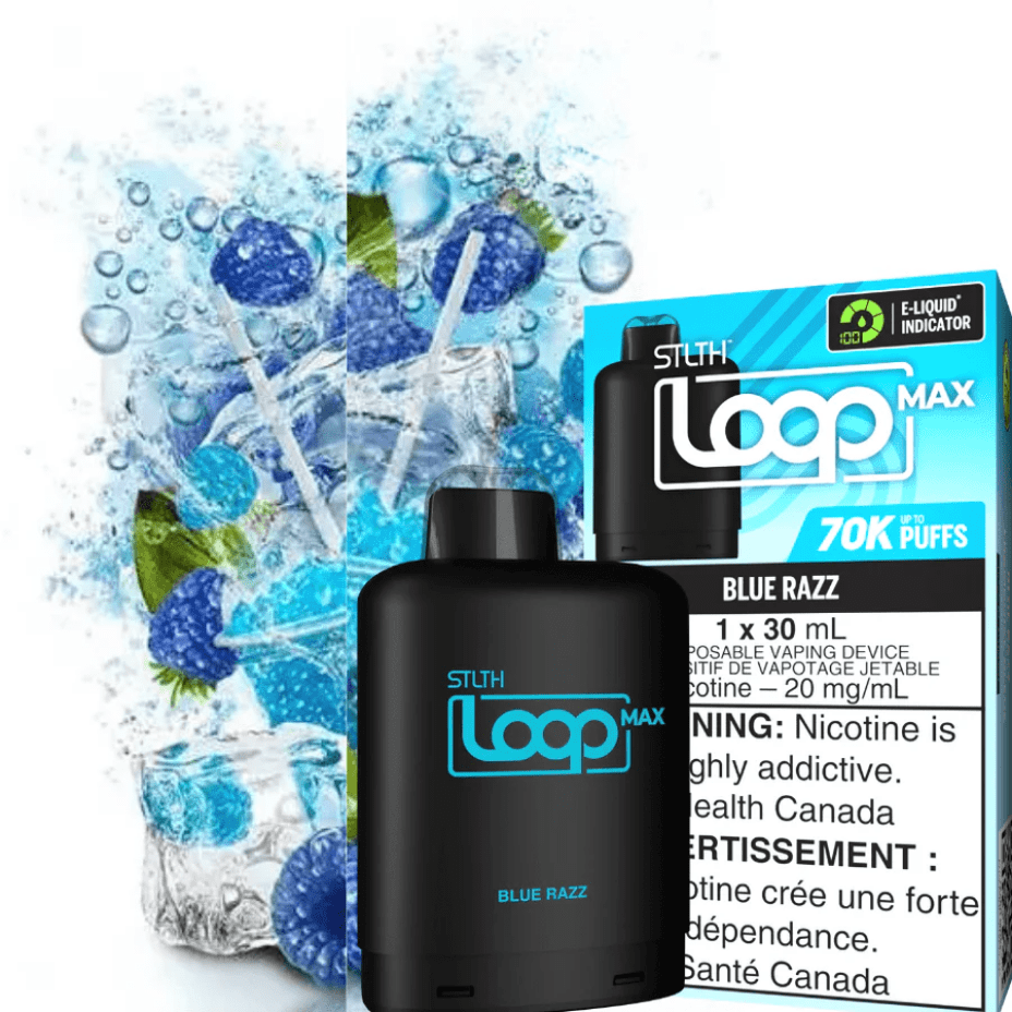 STLTH Loop Max 70k Pod - Blue Raspberry Brandon Vape SuperStore and Cannabis Manitoba Canada