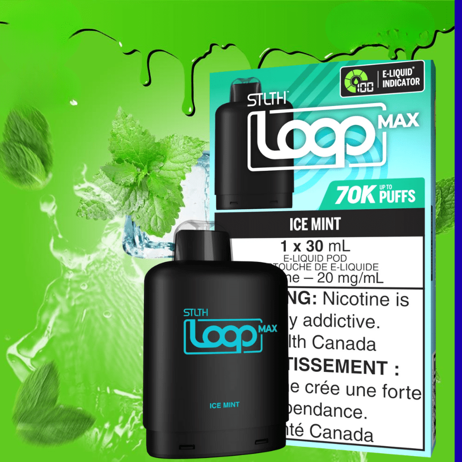 STLTH Loop Max 70k Pod - Ice Mint Brandon Vape SuperStore and Cannabis Manitoba Canada