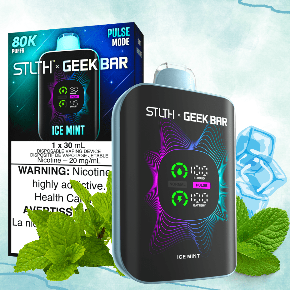 STLTH x Geek Bar 80K Disposable Vape - Ice Mint 80000 Puffs / 20mg Brandon Vape SuperStore and Cannabis Manitoba Canada