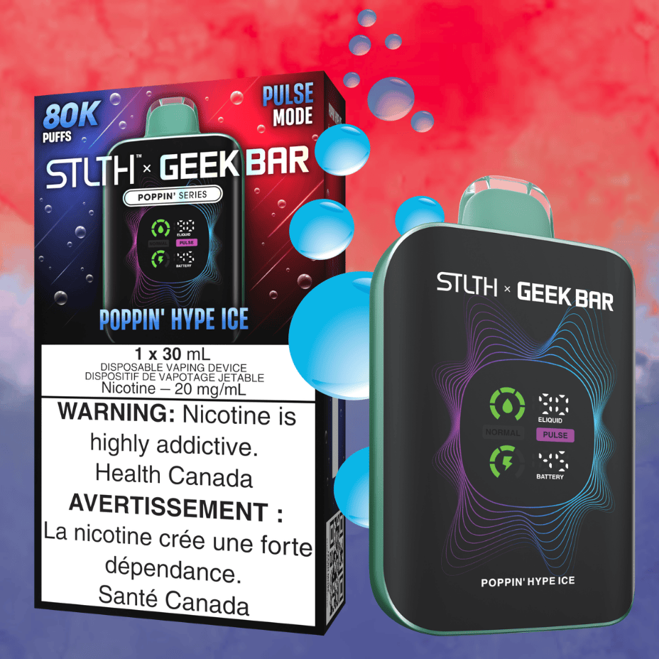 STLTH x Geek Bar 80K Disposable Vape - Poppin' Hype Ice 80000 Puffs / 20mg Brandon Vape SuperStore and Cannabis Manitoba Canada