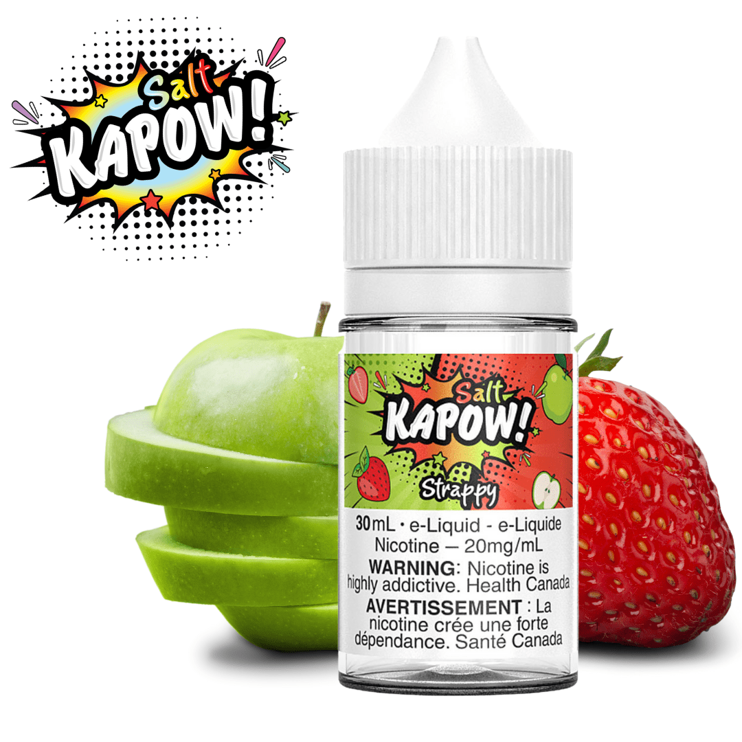 Strappy Salt by Kapow E-Liquid 12mg Brandon Vape SuperStore and Cannabis Manitoba Canada