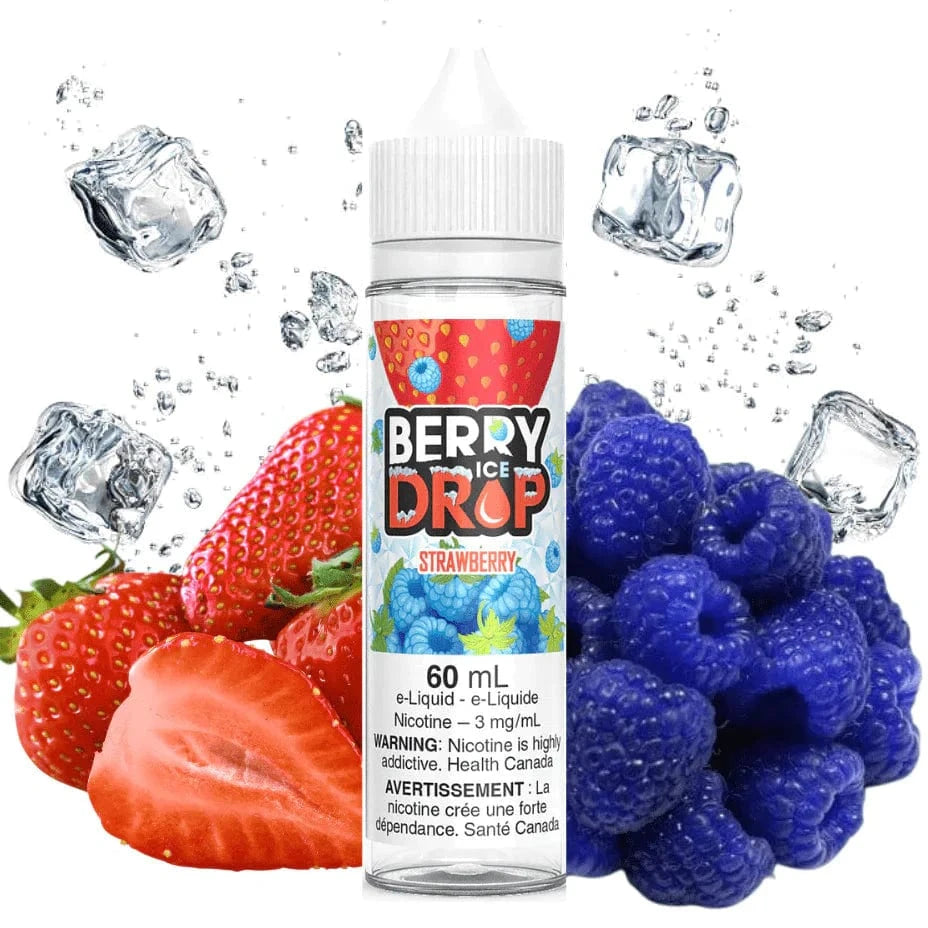 Strawberry Ice by Berry Drop E-Liquid 60ml / 3mg Brandon Vape SuperStore and Cannabis Manitoba Canada