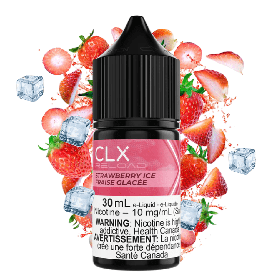 Strawberry Ice Salt by CLX Reload E-Liquid 30ml / 10mg Brandon Vape SuperStore and Cannabis Manitoba Canada