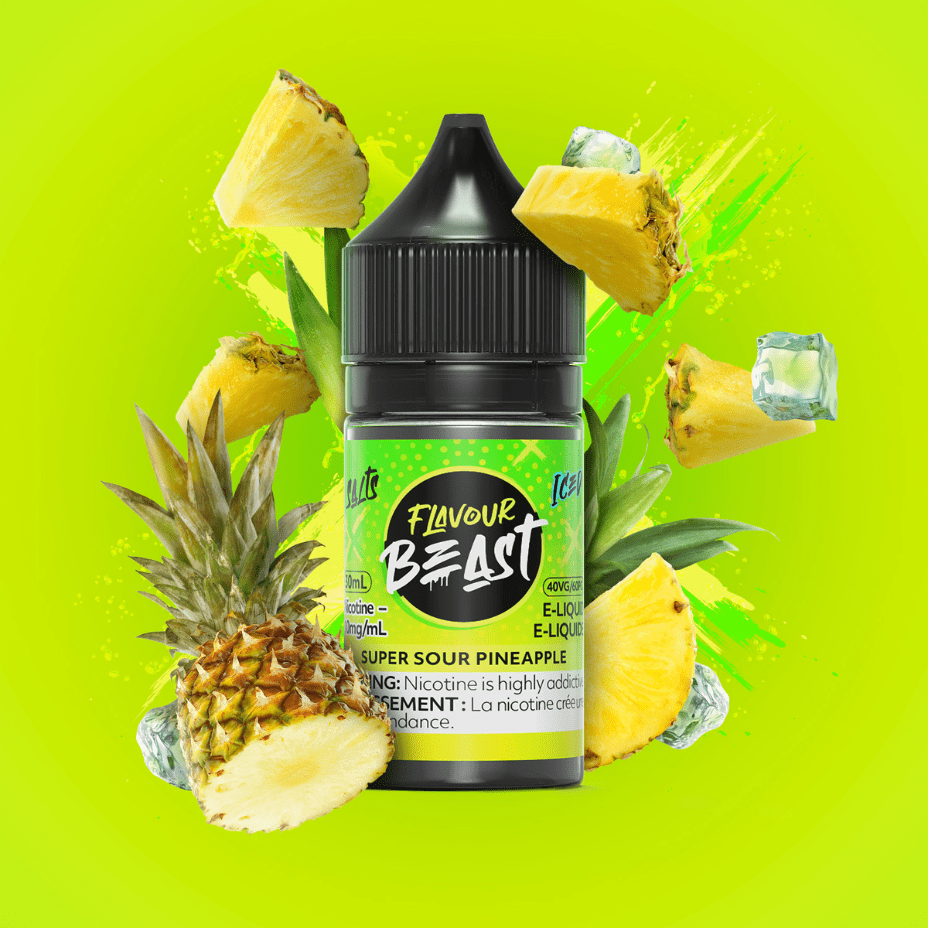 Super Sour Pineapple by Flavour Beast Salts in Manitoba 30ml / 20mg Brandon Vape SuperStore and Cannabis Manitoba Canada