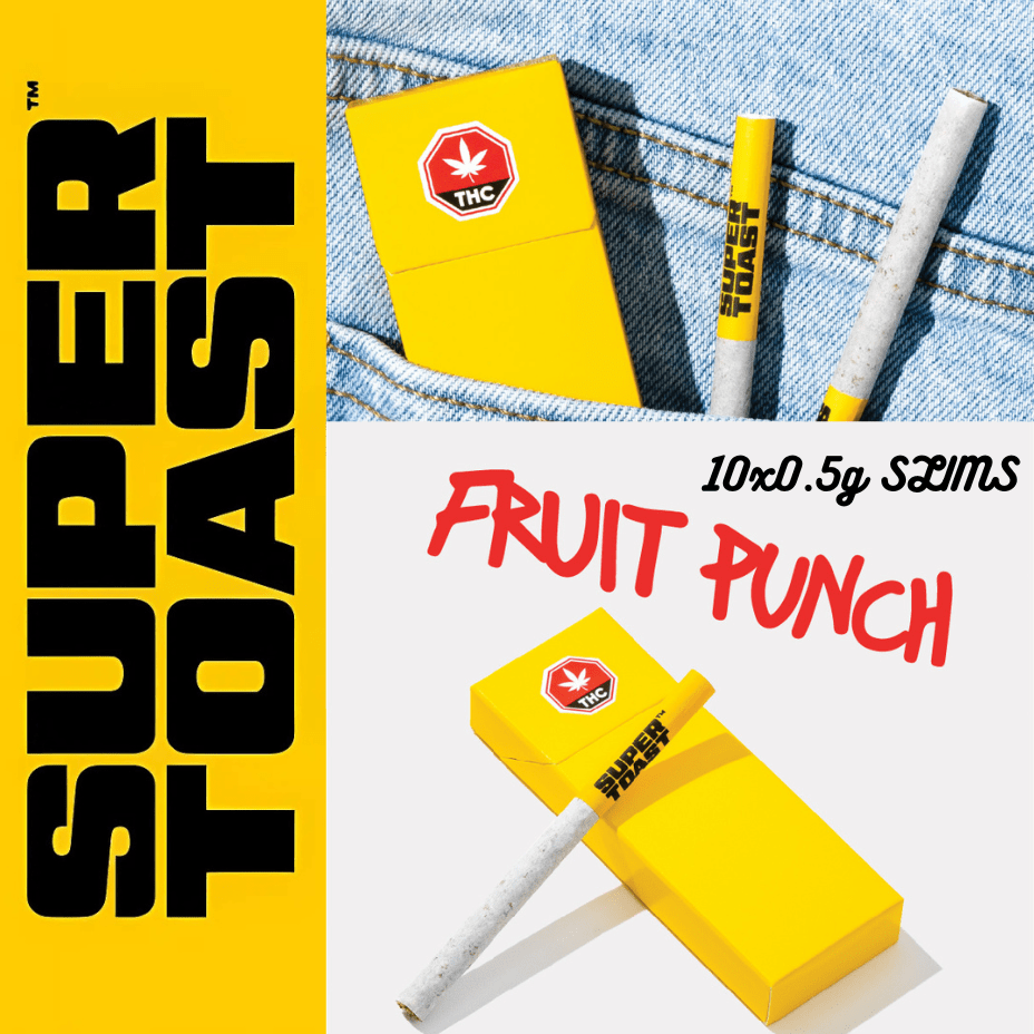 Super Toast Fruit Punch Slims 10x0.5g 10x0.5g Brandon Vape SuperStore and Cannabis Manitoba Canada