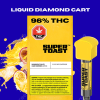 Super Toast Passionfruit Salute Liquid Diamonds Cart-1g Brandon Vape SuperStore and Cannabis Manitoba Canada