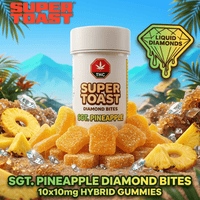 Super Toast Sgt. Pineapple Diamond Bites Hybrid Gummies-10x3g Brandon Vape SuperStore and Cannabis Manitoba Canada