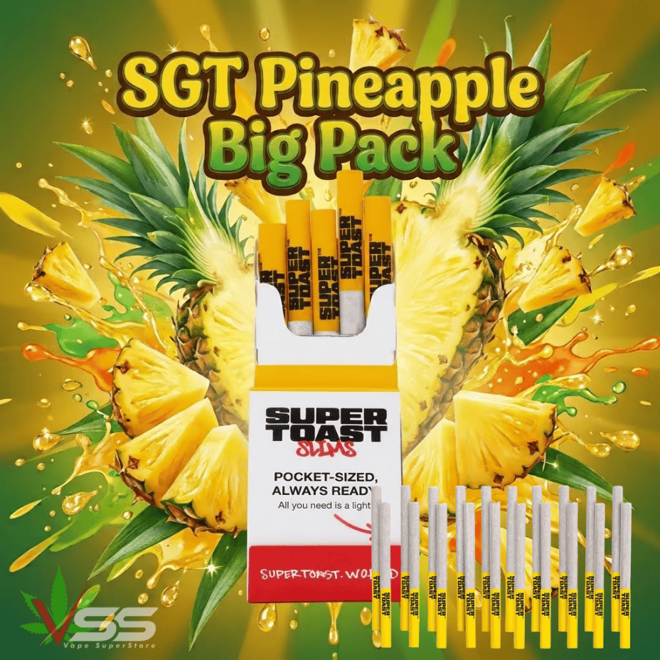 Super Toast SGT Pineapple Slims Hybrid Pre-Rolls-20x0.4g Brandon Vape SuperStore and Cannabis Manitoba Canada