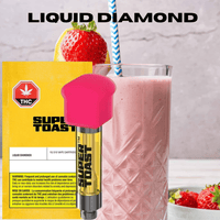 Super Toast Strawnana Smoothie Liquid Diamonds Indica 510 Cartridge - 1g Brandon Vape SuperStore and Cannabis Manitoba Canada