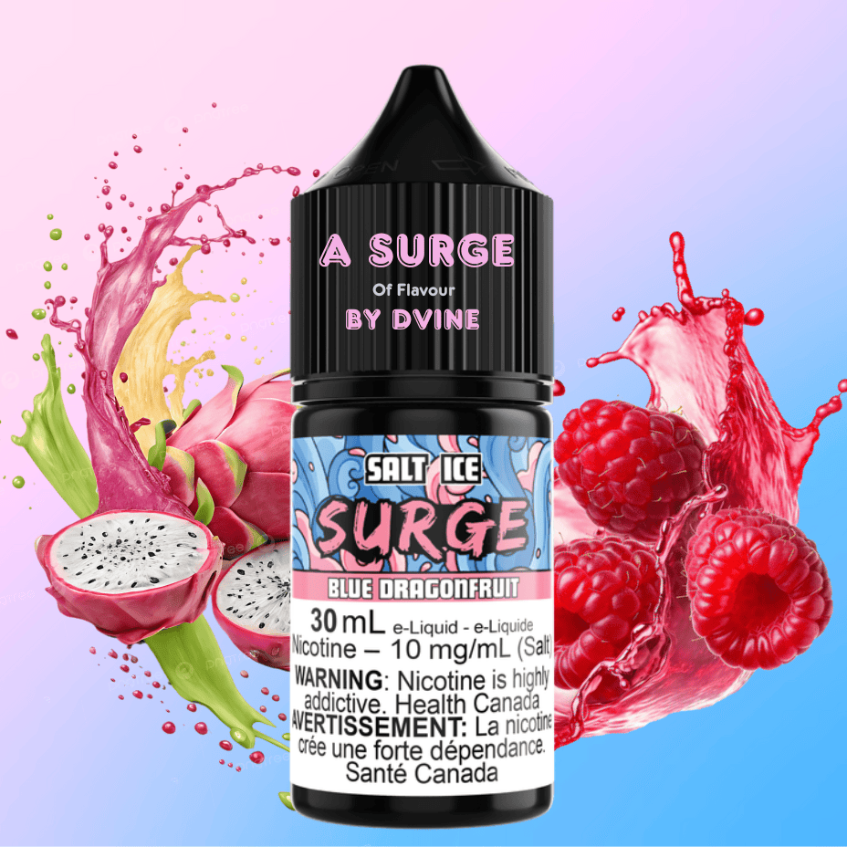 Surge E-Liquid-Blue Dragonfruit Ice Salt 30ml Brandon Vape SuperStore and Cannabis Manitoba Canada