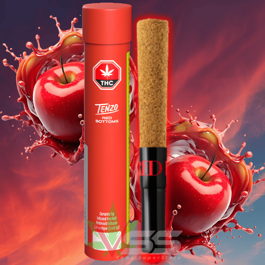 Tenzo Red Bottoms Ceramic Tip Infused Hybrid Pre-Roll 1x0.5G Brandon Vape SuperStore and Cannabis Manitoba Canada