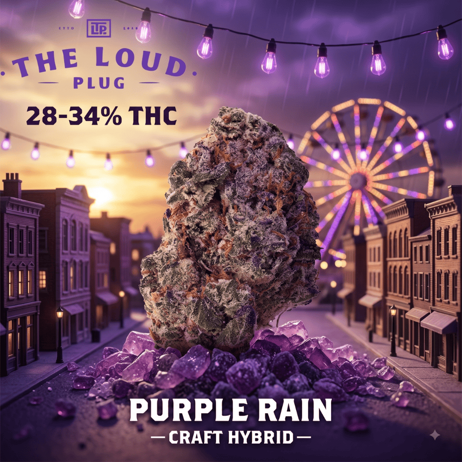The Loud Plug Purple Rain Hybrid Flower-7g Brandon Vape SuperStore and Cannabis Manitoba Canada