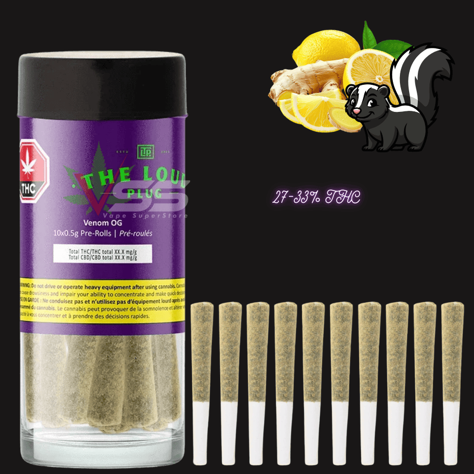 The Loud Plug Venom OG Indica Pre-rolls 10x0.5g Brandon Vape SuperStore and Cannabis Manitoba Canada
