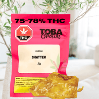 Toba Grown Shatter-0.5g Brandon Vape SuperStore and Cannabis Manitoba Canada