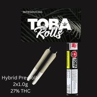 Toba Grown Tobies Indica Pre-rolls 2x1g Brandon Vape SuperStore and Cannabis Manitoba Canada