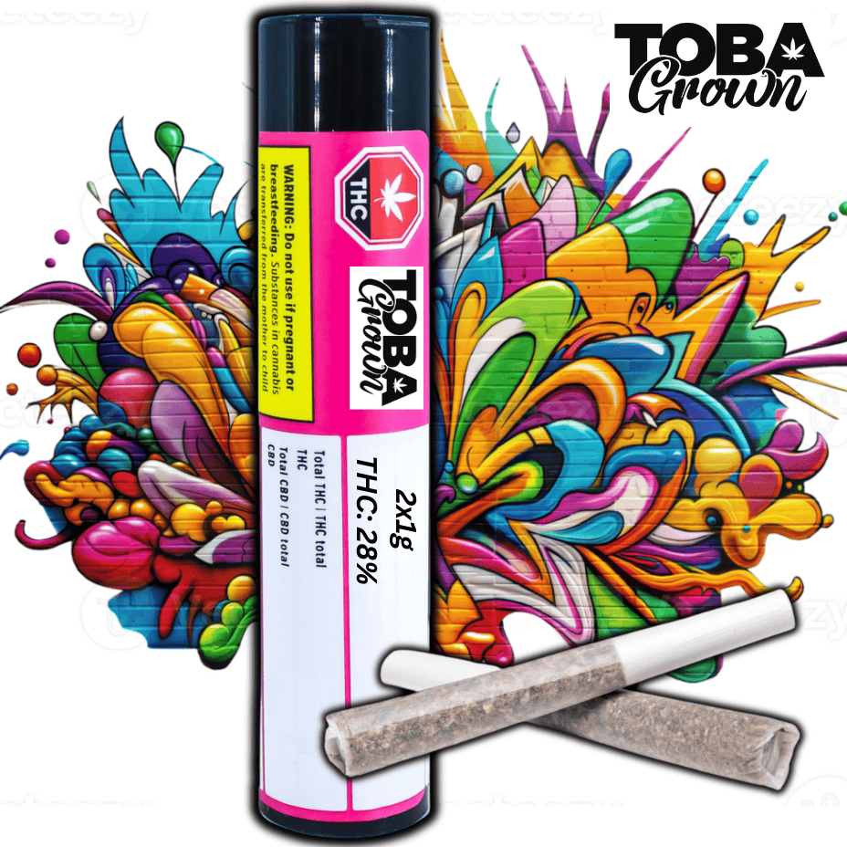 Toba Grown Tobies Sativa Pre-rolls 2x1g Brandon Vape SuperStore and Cannabis Manitoba Canada