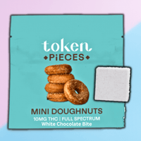 Token Pieces Mini Doughnuts Chocolate Edible 1x10mg 1x10mg Brandon Vape SuperStore and Cannabis Manitoba Canada