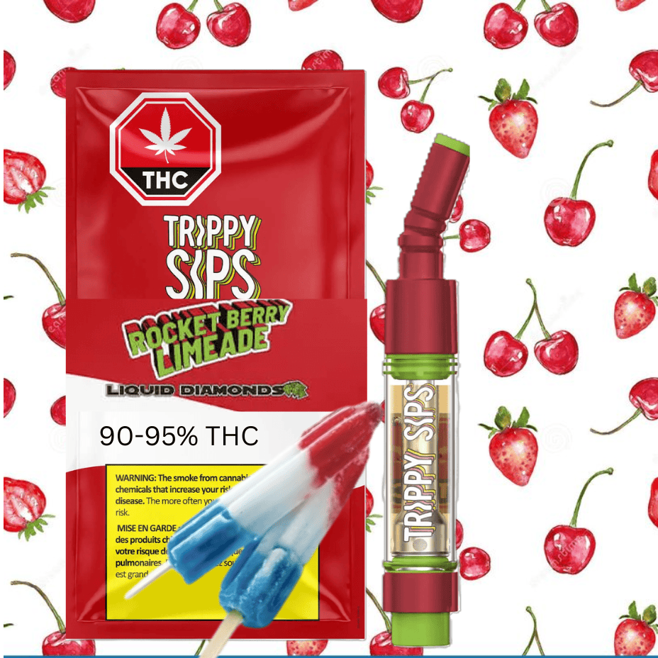 Trippy Sips Rocket Berry Limeade Liquid Diamond 510 Cart-0.95g Brandon Vape SuperStore and Cannabis Manitoba Canada
