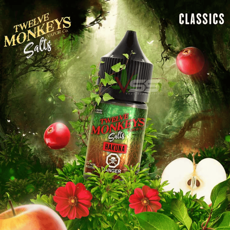 Twelve Monkeys Salt 30ml - Hakuna Brandon Vape SuperStore and Cannabis Manitoba Canada