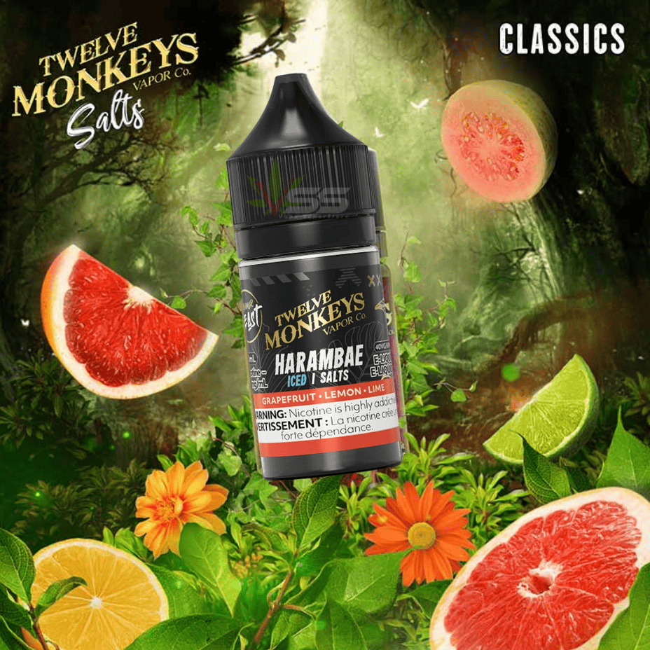 Twelve Monkeys Salt 30ml - Harambae Brandon Vape SuperStore and Cannabis Manitoba Canada