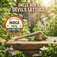 Uncle Bob Devil's Lettuce CRAFT Indica Pre-Rolls-1x0.5g Brandon Vape SuperStore and Cannabis Manitoba Canada