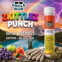 Uncle Bob Zkittlez Punch Sativa Pre-Rolls-10x0.5g Brandon Vape SuperStore and Cannabis Manitoba Canada