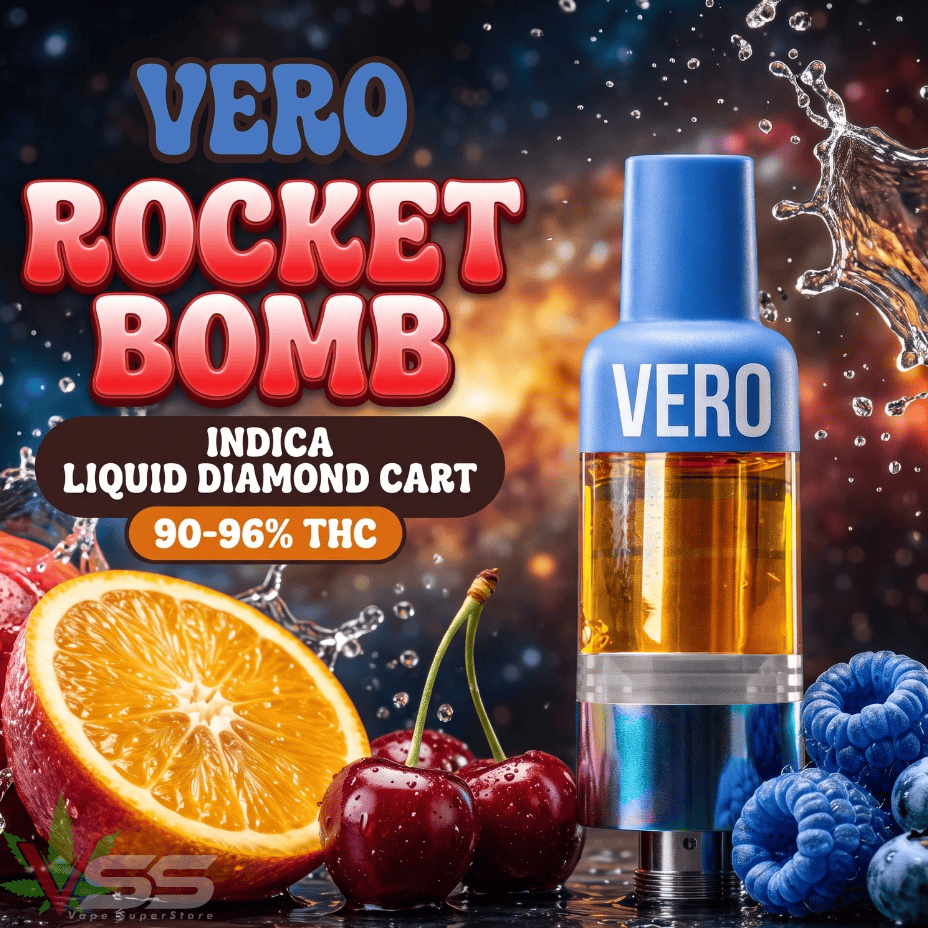 VERO Rocket Bomb Liquid Diamonds Indica 510 Cart - 1g Brandon Vape SuperStore and Cannabis Manitoba Canada