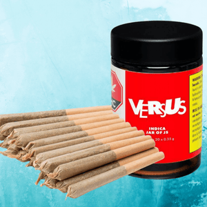 Versus JAR OF JS Indica Pre-Rolls-20x0.35g Brandon Vape SuperStore and Cannabis Manitoba Canada