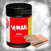 Versus JAR OF JS Sativa Pre-Rolls-20x0.35g Brandon Vape SuperStore and Cannabis Manitoba Canada