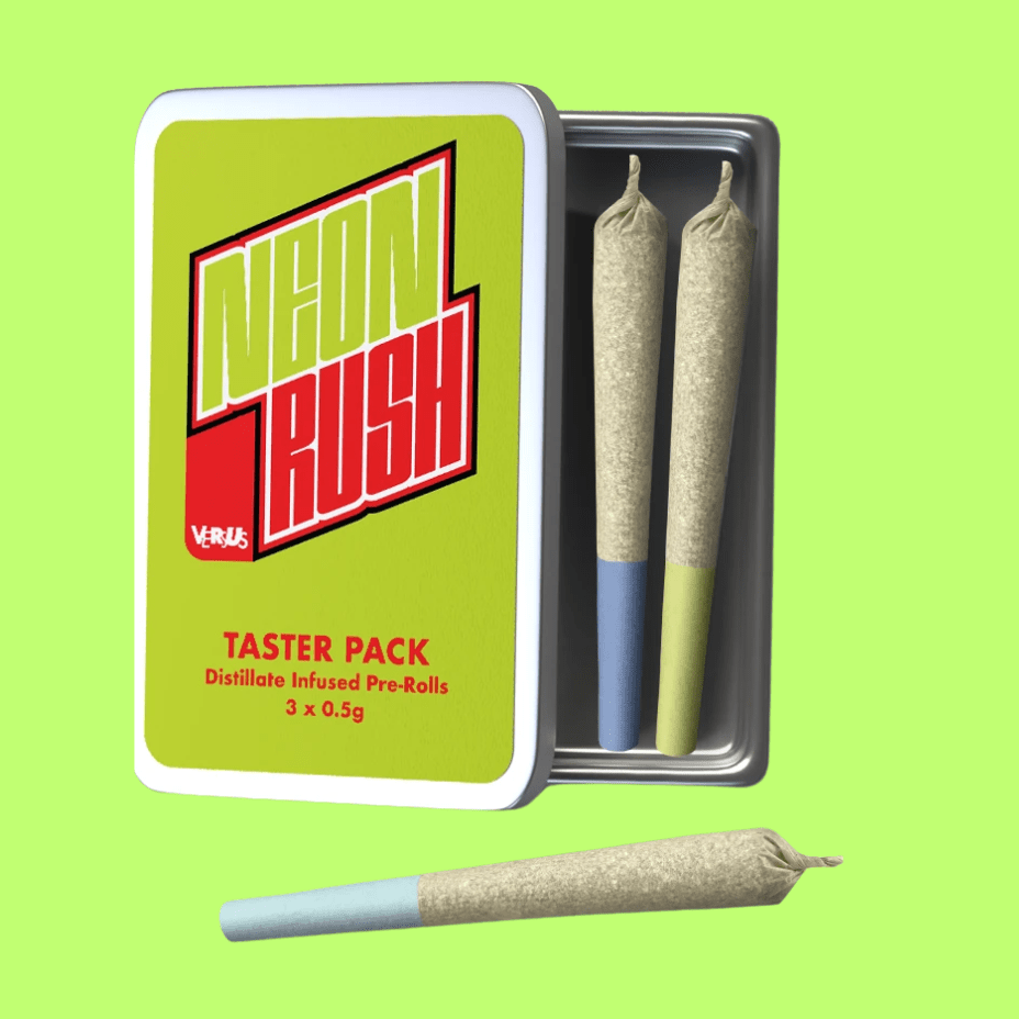 Versus Neon Rush Taster Pack Pre-Rolls-3x0.5g 3g Brandon Vape SuperStore and Cannabis Manitoba Canada