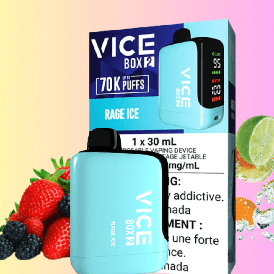 Vice Box 2 70k Disposable Vape - Rage Ice Brandon Vape SuperStore and Cannabis Manitoba Canada