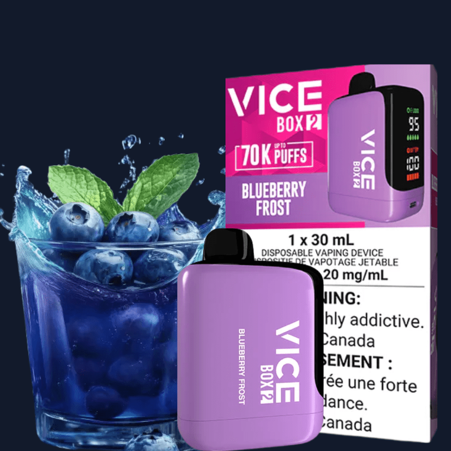 Vice Box 2 Disposable Vape-Blueberry Frost Brandon Vape SuperStore and Cannabis Manitoba Canada