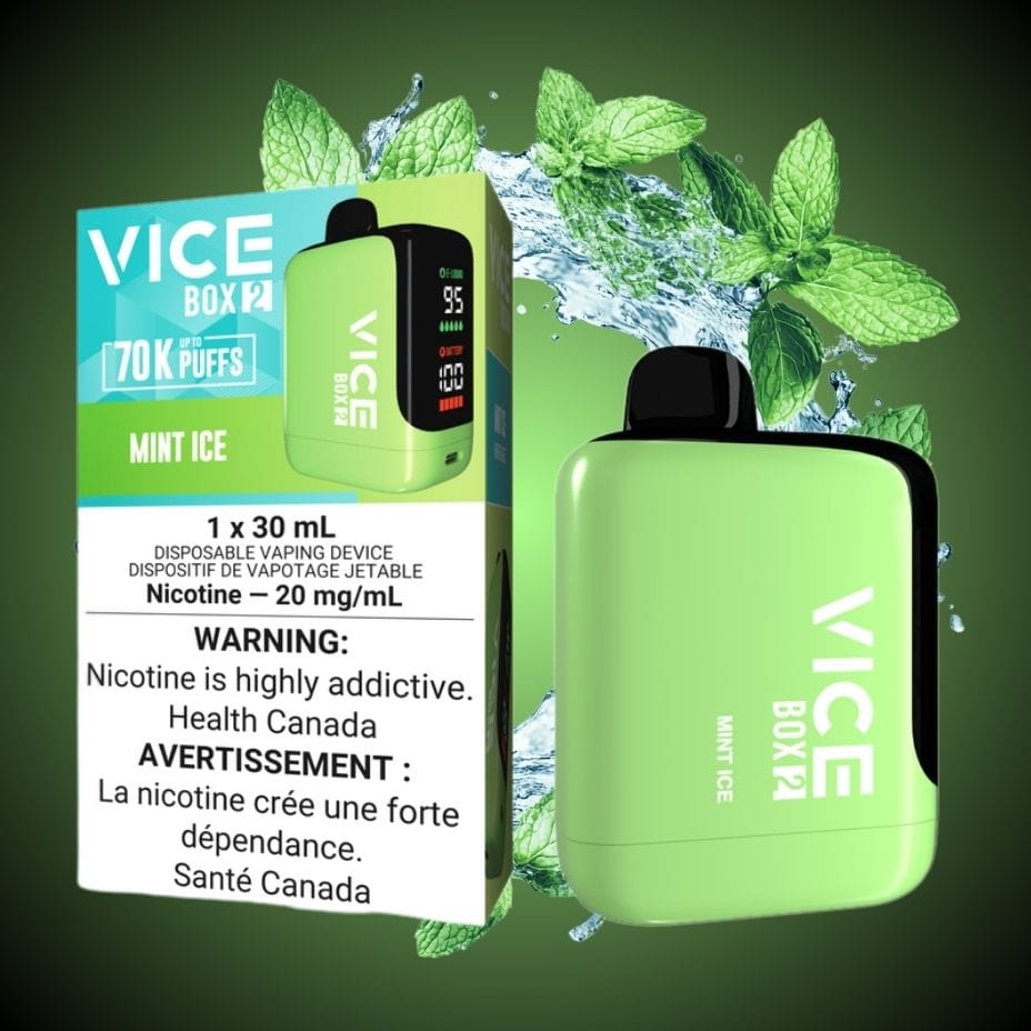 Vice Box 2 Disposable Vape-Mint Ice 70000 Puffs / 20mg Brandon Vape SuperStore and Cannabis Manitoba Canada