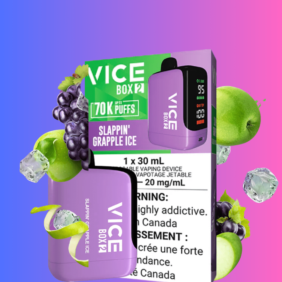 Vice Box 2 Disposable Vape-Slappin Grapple Ice Brandon Vape SuperStore and Cannabis Manitoba Canada