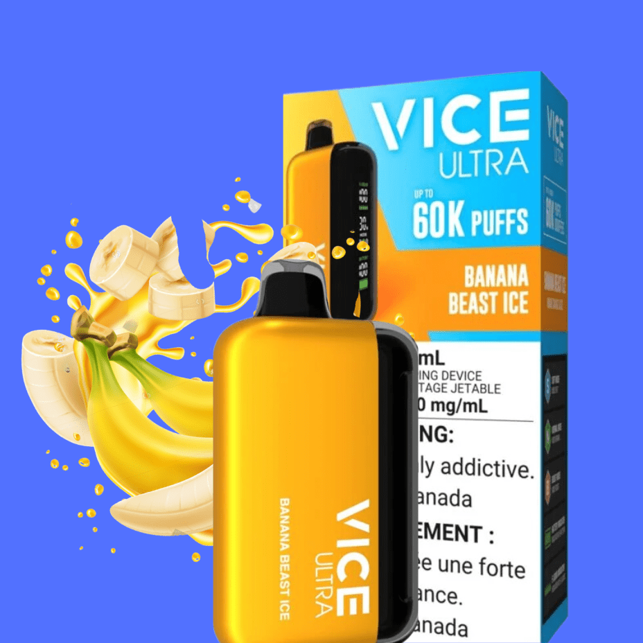 Vice Ultra 60K Disposable Vape - Banana Beast Ice Brandon Vape SuperStore and Cannabis Manitoba Canada