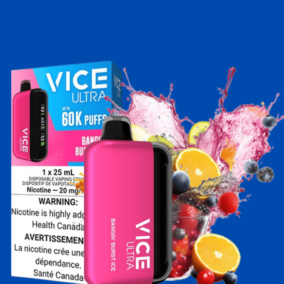 Vice Ultra 60K Disposable Vape - Bangin' Burst Ice Brandon Vape SuperStore and Cannabis Manitoba Canada
