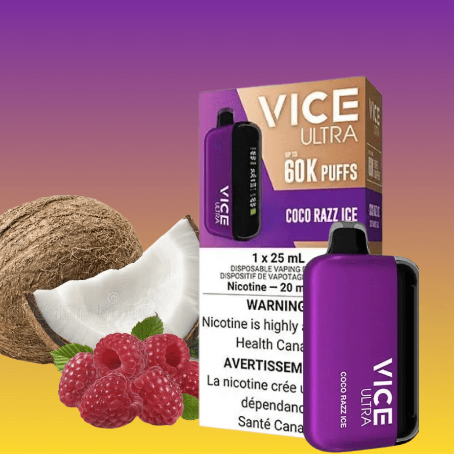 Vice Ultra 60K Disposable Vape - Cocoa Razz Ice Brandon Vape SuperStore and Cannabis Manitoba Canada