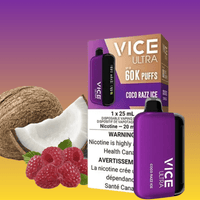 Vice Ultra 60K Disposable Vape - Cocoa Razz Ice Brandon Vape SuperStore and Cannabis Manitoba Canada