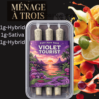 Violet Tourist Menage A Trois Variety Pack Pre-Rolls-3x1g Brandon Vape SuperStore and Cannabis Manitoba Canada