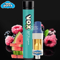 VoxPuffz Berry Watermelon Indica Distillate 510 Cartridge - 1.2g Brandon Vape SuperStore and Cannabis Manitoba Canada